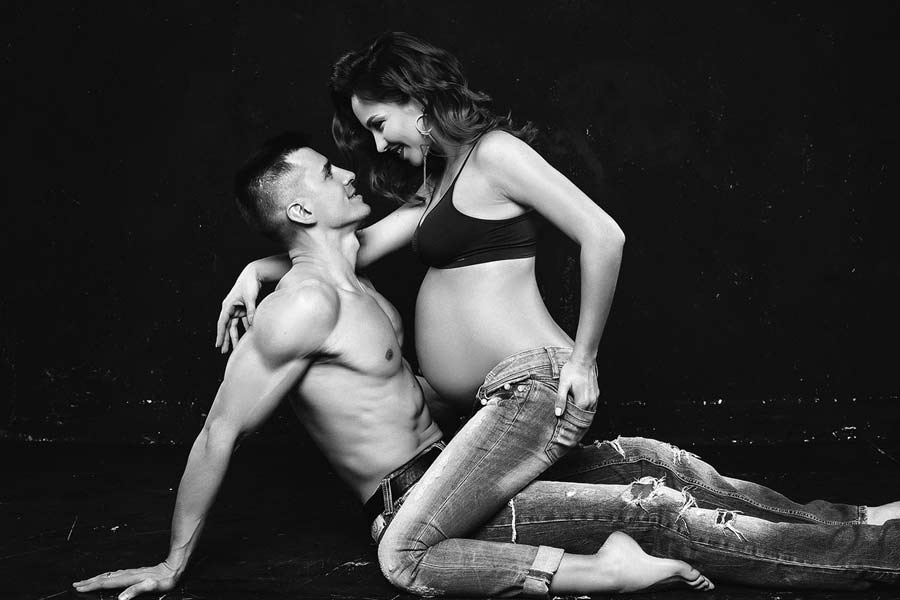 Фотосессия беременности в фотостудии Минск